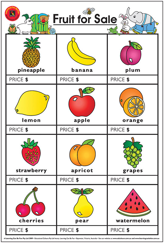LCBF Fruit For Sale Shopping Poster