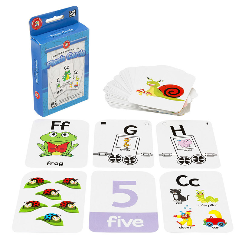 LCBF Alphabet & Numbers Flashcards 1 to 10 - 65pcs
