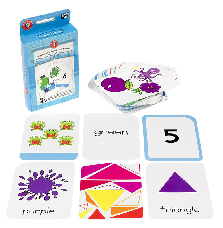 LCBF Colours, Shapes & Early Numbers Flashcards - 65pcs