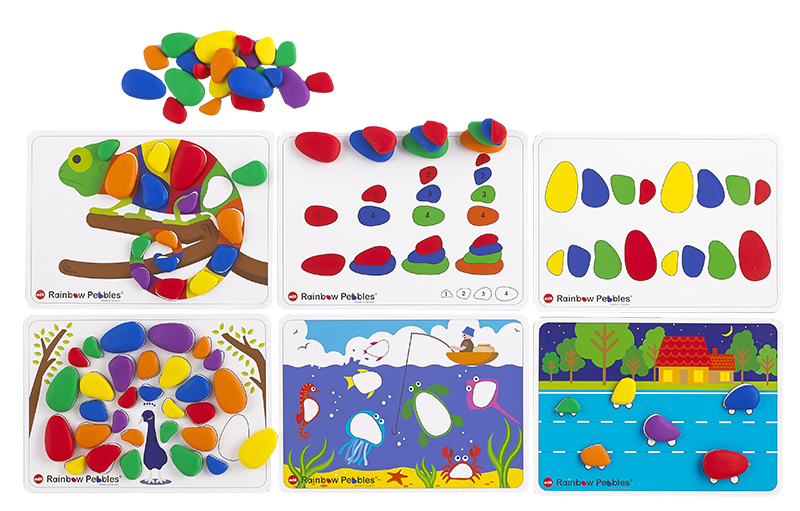Rainbow Pebbles Activity Set - 60pcs
