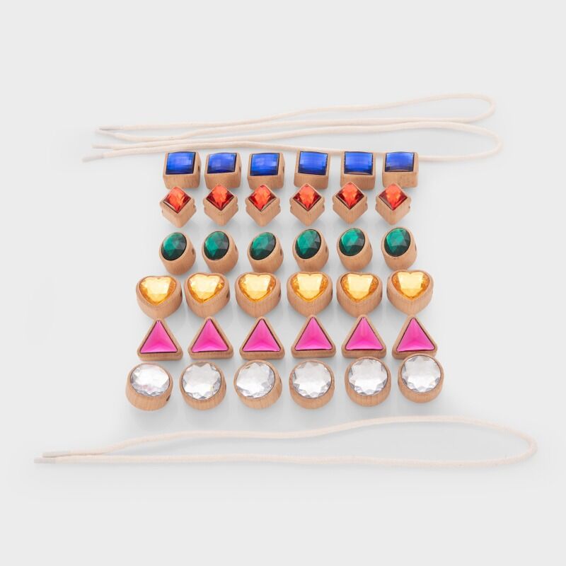 Shape Lacing Jewels - 36pk + laces
