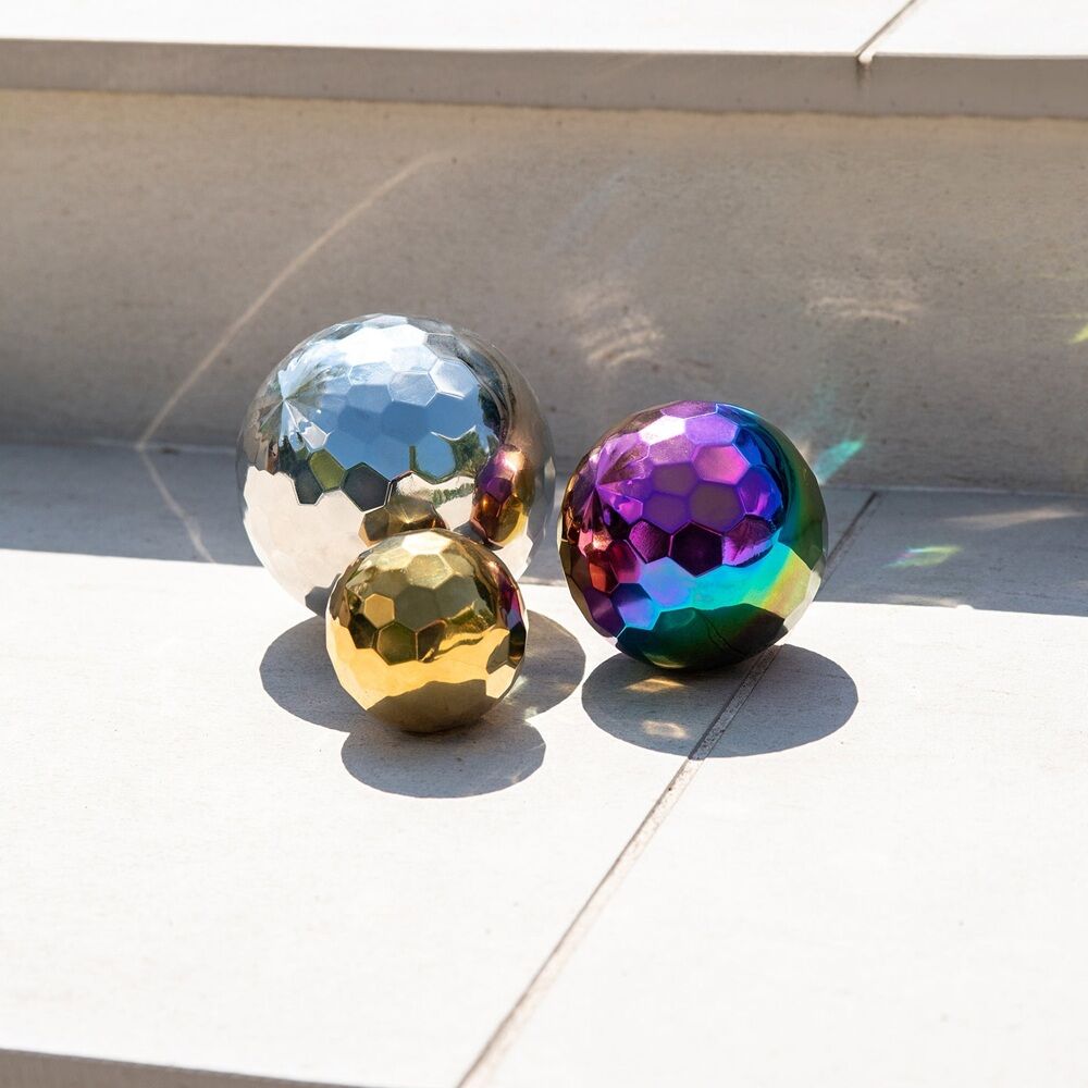 Sensory Steel Mosaic Mystery Balls - 3pcs