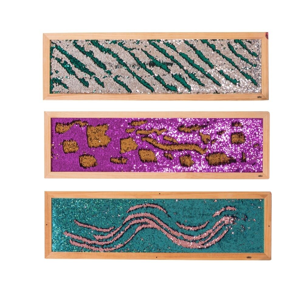 Mark Making Sequin Long Boards - Set of 3