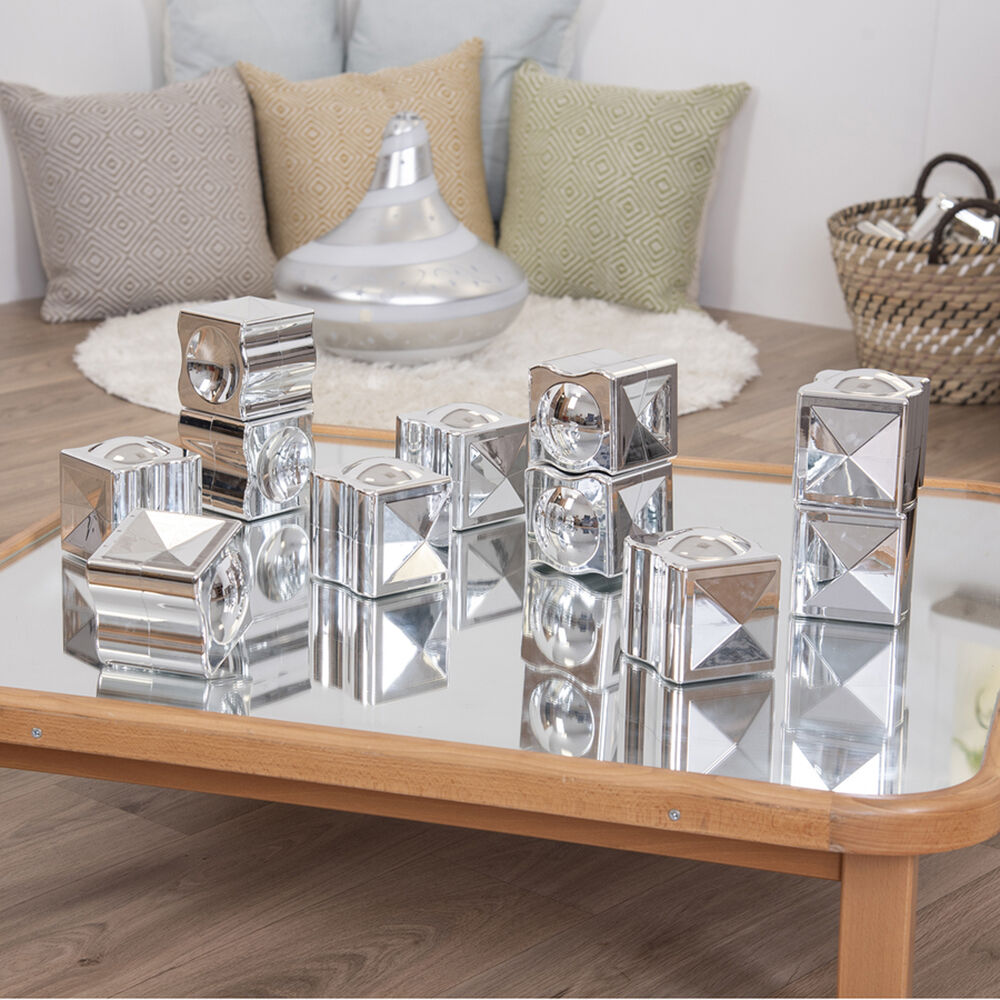 Metallic Distorting Cubes - 12pk