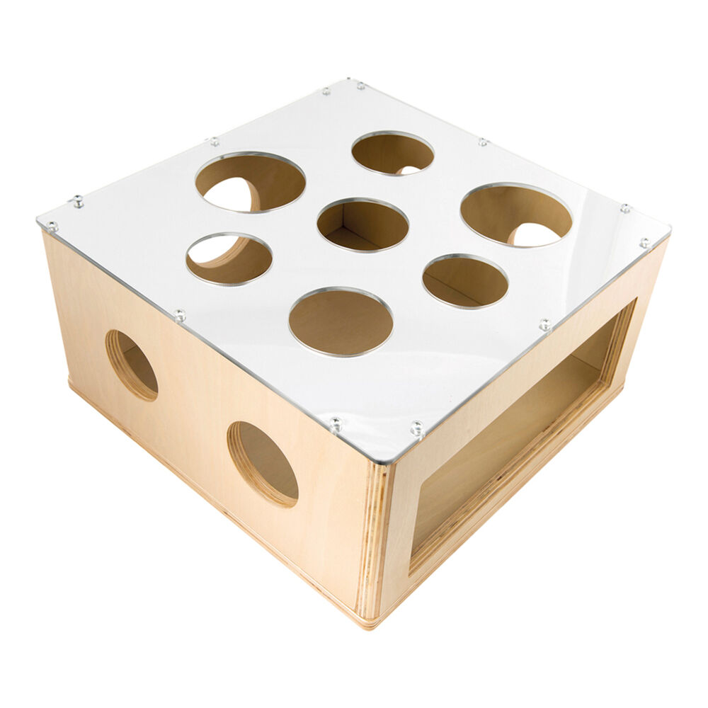 Mirrored Sensory Posting and Sorting Box