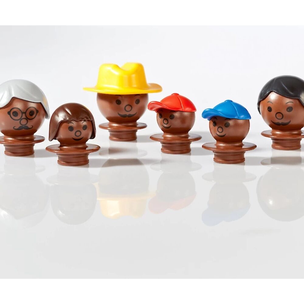 Mobilo Mixed Figures 6pcs - Dark Brown