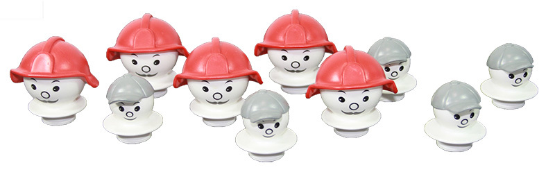 Mobilo Mixed Figures 10pcs - Fire Fighters & Children