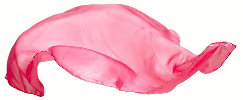 Silk Playcloth/Scarf - Rose