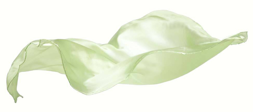 Silk Playcloth/Scarf - Lime