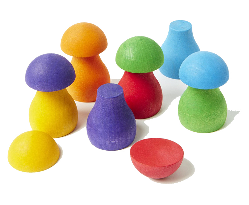 Grimm's Rainbow Mushrooms - 12pcs