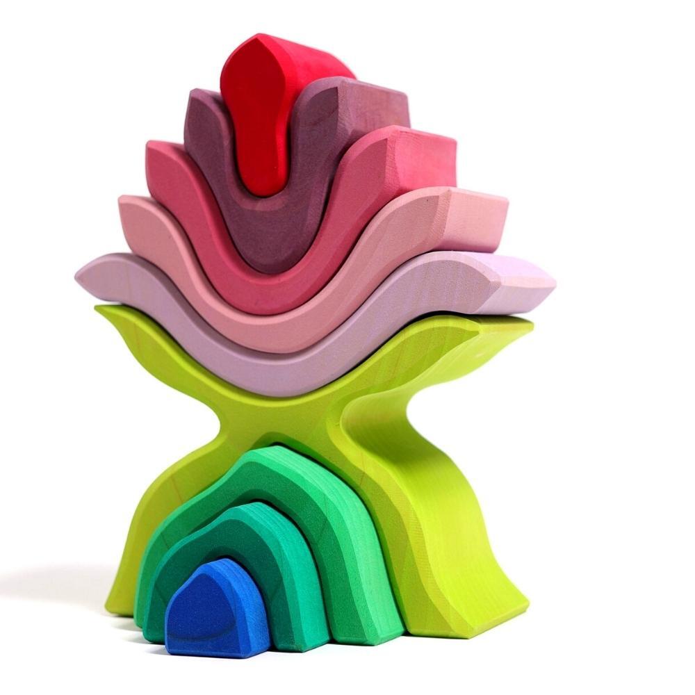 Grimm's Stacking Flower - 9pcs