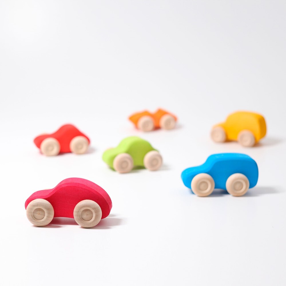 Grimm's Small Cars - Coloured 6pcs