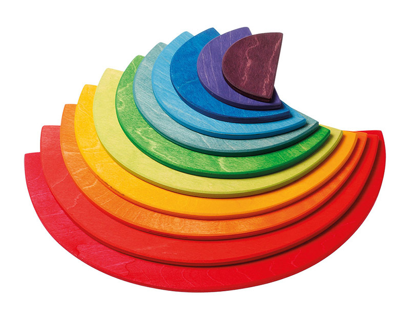 Grimm's Large Semi Circles - Rainbow 11pcs