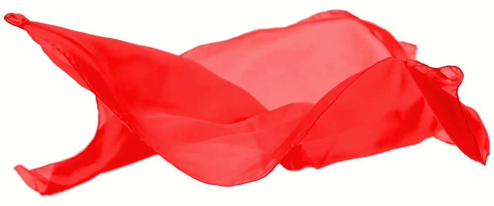 Silk Playcloth/Scarf - Red