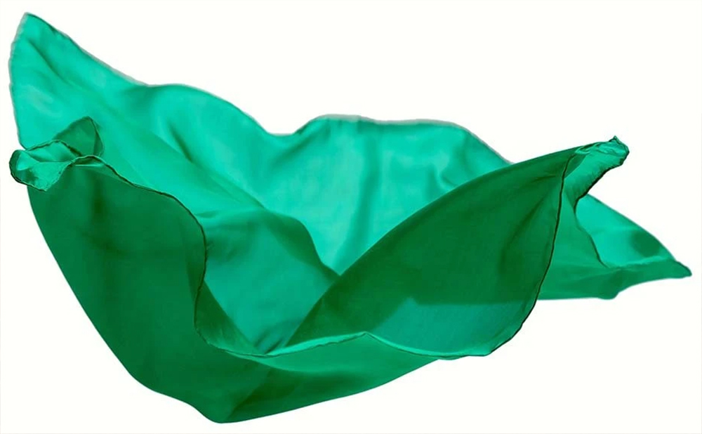 Silk Playcloth/Scarf - Emerald
