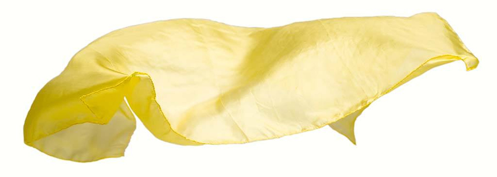Silk Playcloth/Scarf - Yellow