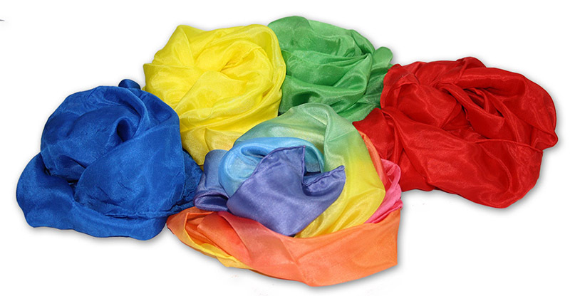 Silk Playcloth/Scarf - Set of 5