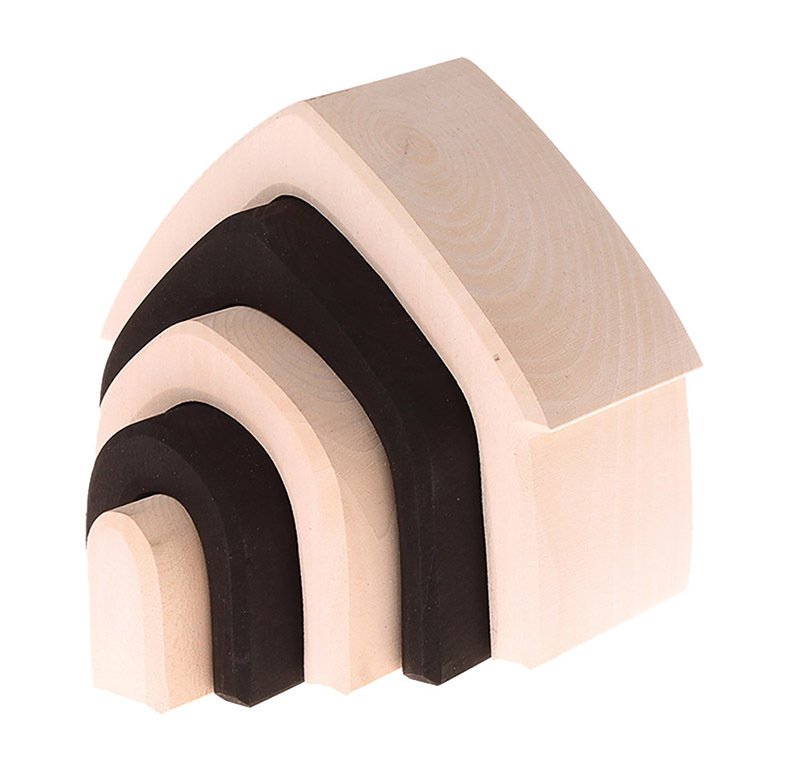 Grimm's Stacking House - Monochrome 5pcs