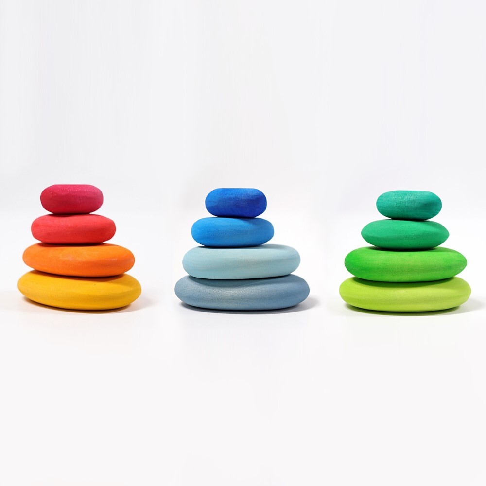 Grimm's Building Pebbles - Assorted Set 12pcs