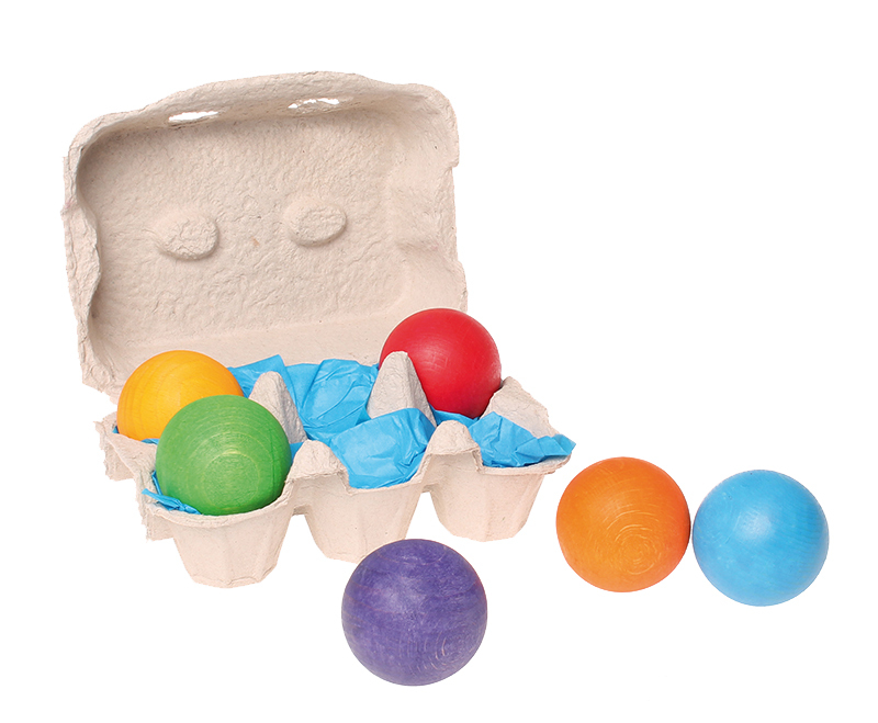 Grimm's Sorting Balls - Coloured 6pcs