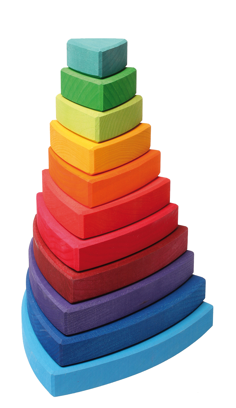 Grimm's Stacking Tower - Triangular 11pcs