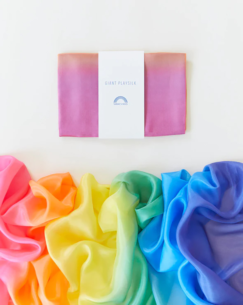 Rainbow Giant Playsilk - 1.78m x 0.9m