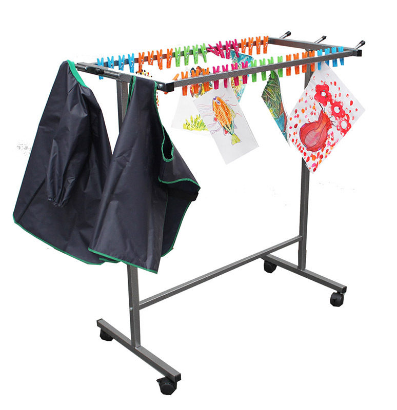 Bellbird Mobile Drying Rack & Smock Stand - Light Aztec Silver