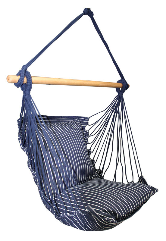 Regatta Navy Hammock Chair with 2 Euro Cushions & Covers