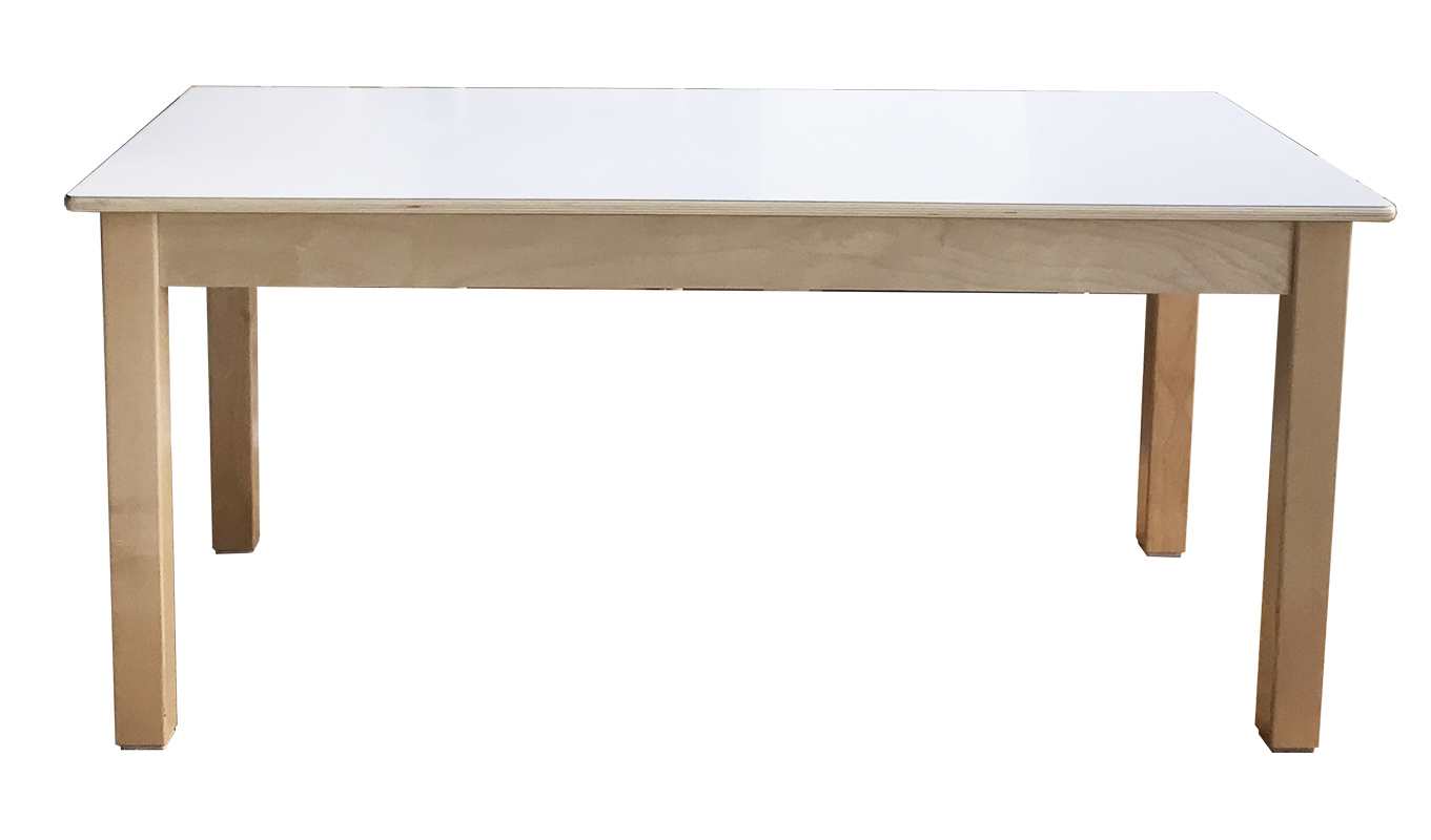 Billy Kidz Birch & Ceam Laminate Table Rectangle 1200 x 600mm - 56cmH