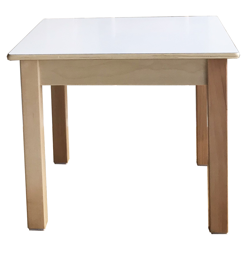 Billy Kidz Birch & Cream Laminate Table Square 600 x 600mm - 45cmH