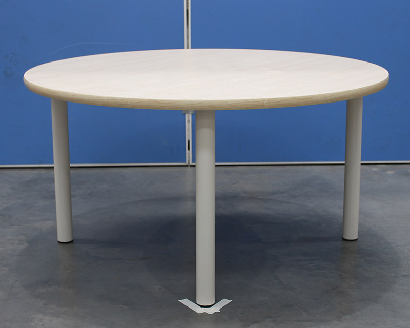 Billy Kidz Large Round Table 1100 x 1100mm Birch - Cream Legs Low 38cm