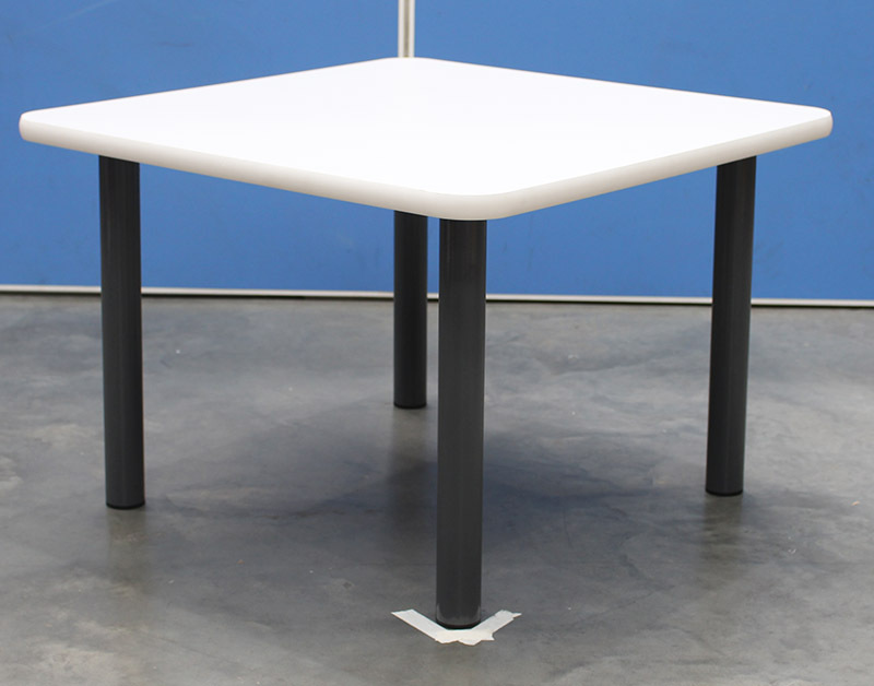 *Billy Kidz Square Table 750 x 750mm Neutral - Charcoal Legs Low 38cm