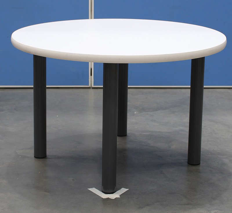 *Billy Kidz Round Table 800 x 800mm Neutral - Charcoal Legs Primary 56cm