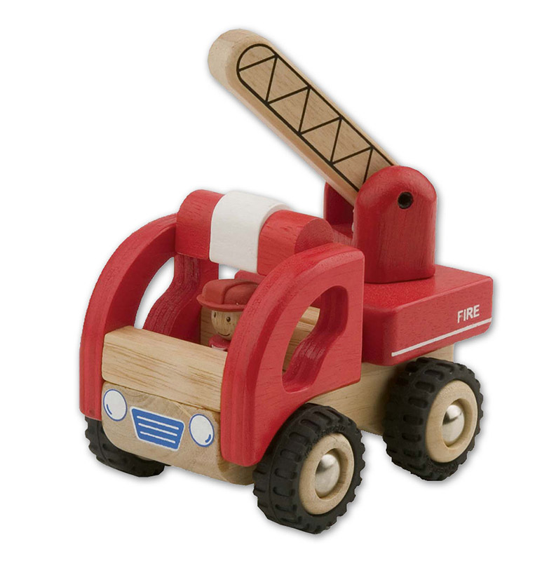 *Wonderworld Mini Emergency Services Vehicles - Fire Engine 13 x 9 x 12cmH