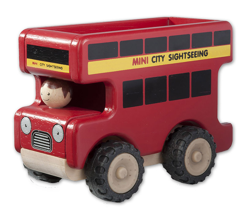 *Wonderworld Mini Services Vehicles - Bus 14 x 8 x 11cmH