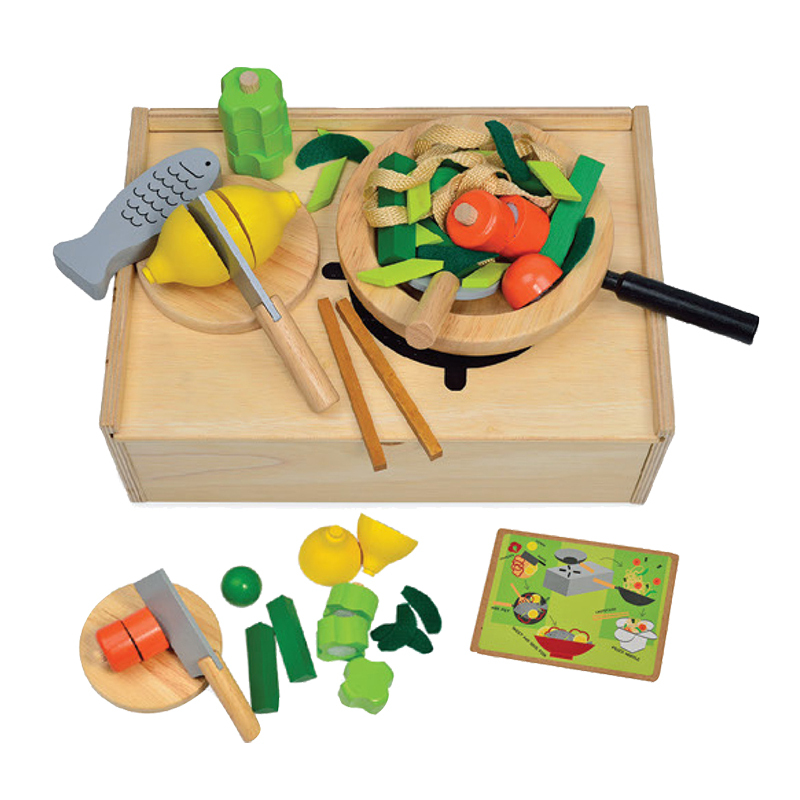 *SPECIAL: Blue Ribbon Wooden International Food Set - Asian