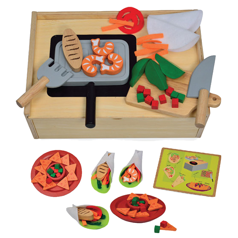 *SPECIAL: Blue Ribbon Wooden International Food Set - Mexican