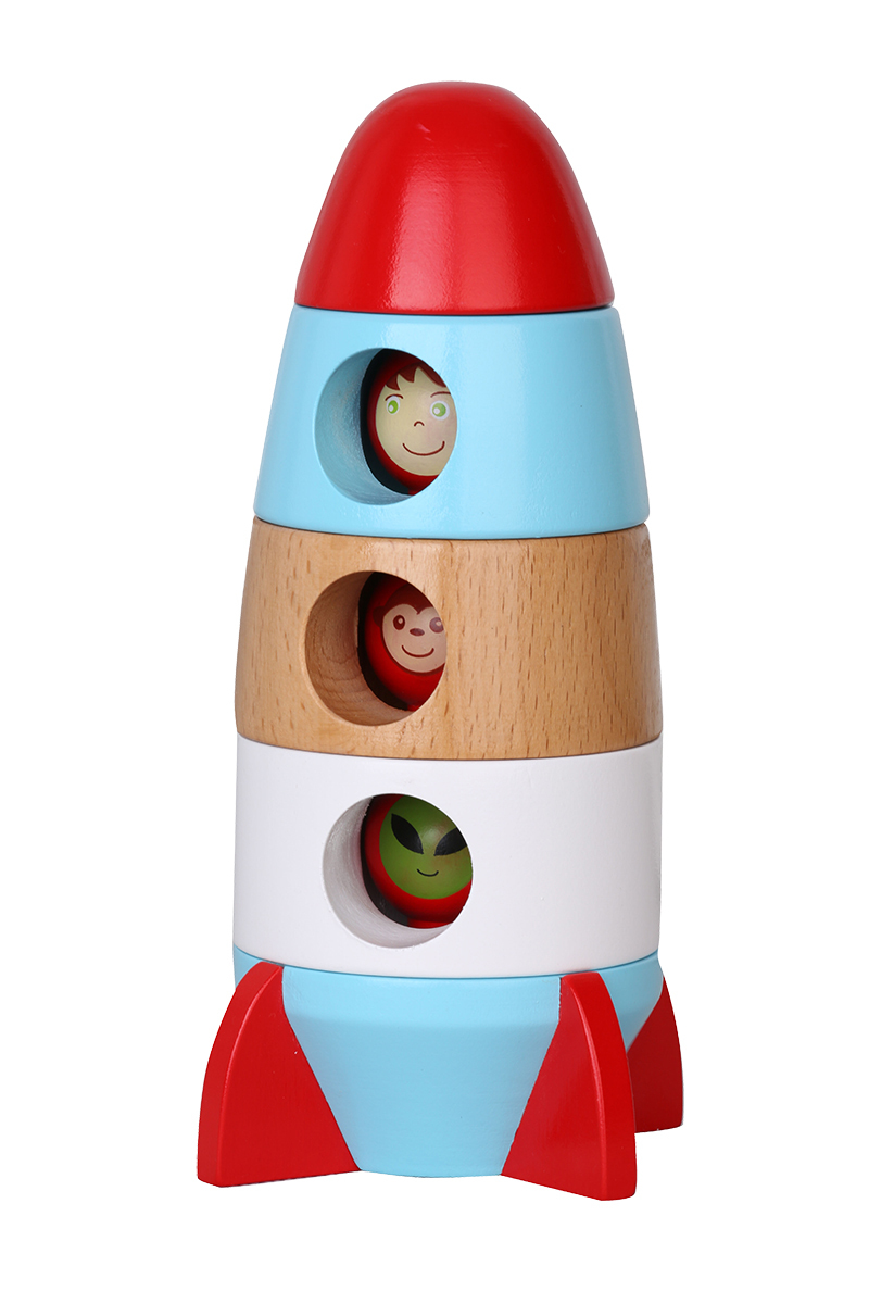 Discoveroo Magnetic Stacking Rocket - 20cmH