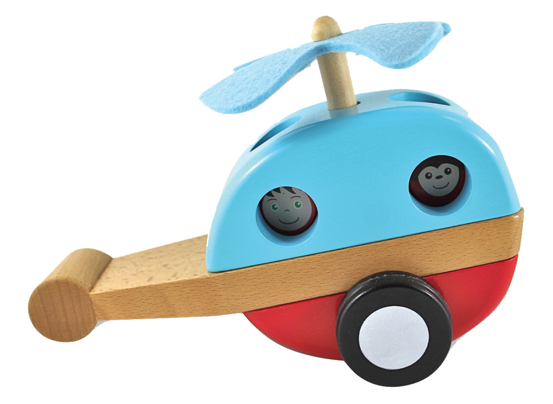 Discoveroo Magnetic Stacking Helicopter - 21 x 14 x 10cm