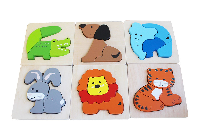 Discoveroo Chunky Tray Puzzles - Animals 6pcs