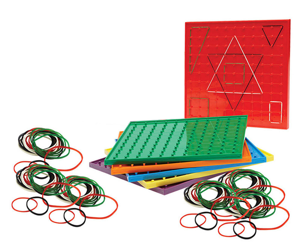 Geoboards & Geobands Set - 286pcs