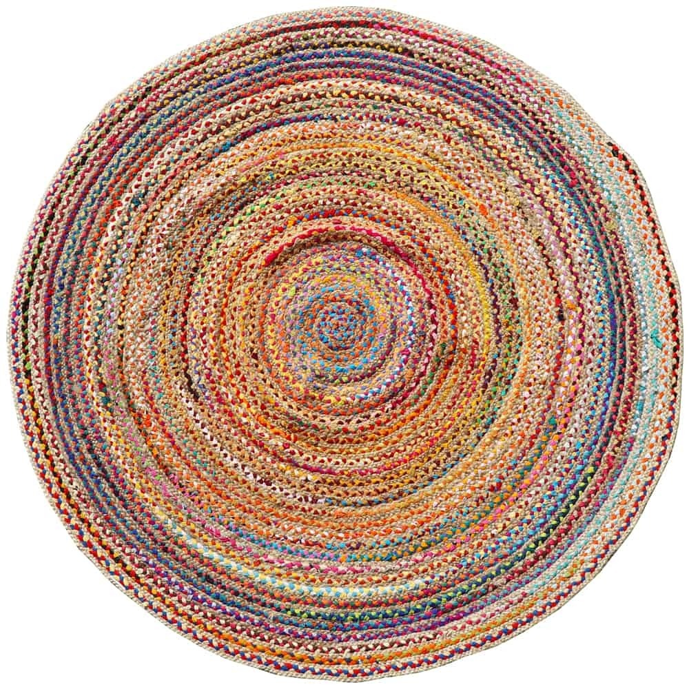 Recycled Indian Chindi Rugs - Round 1.8m