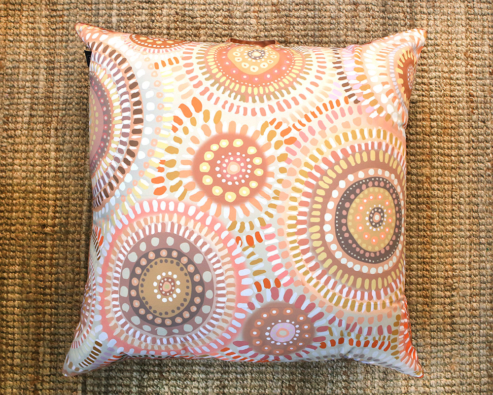 Indigenous Designed Outdoor Cushion - Connections 1x1m