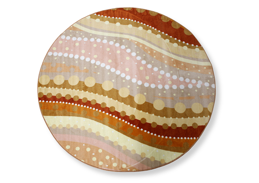 *Indigenous Designed Round Rug - Ancestral People 2m