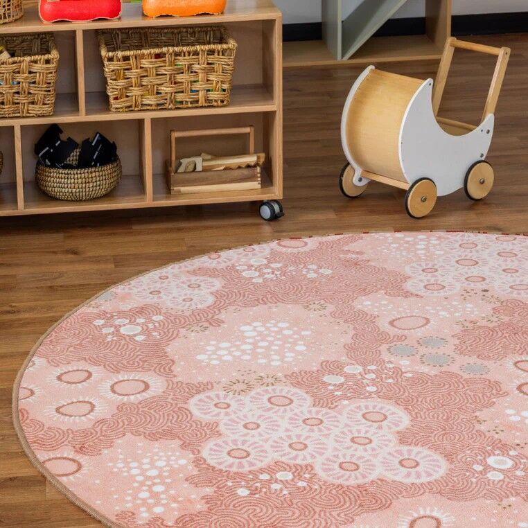 Indigenous Round Rug - 'Symphony of Sea Life' 2m