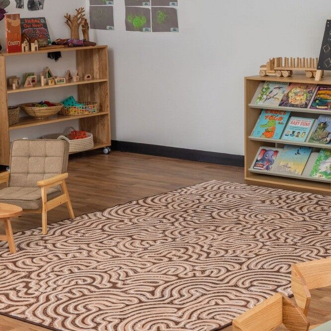 Indigenous Designed Rectangle Rug - 'Barrwaya (Grow)' 2x3m