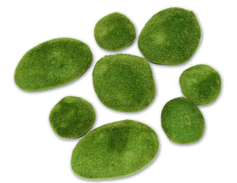 Mossy Stones - 8pcs
