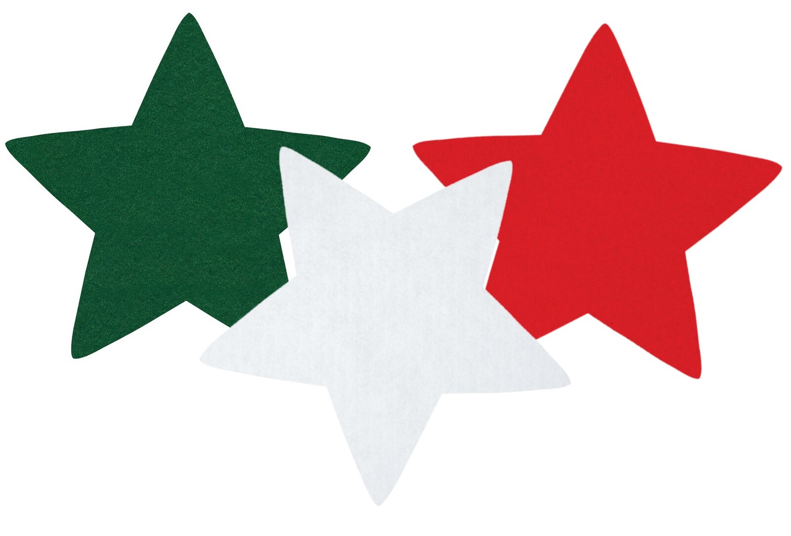 >Felt Christmas Stars Assorted - 60pk