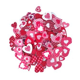 Foam Stickers - Hearts 120pk