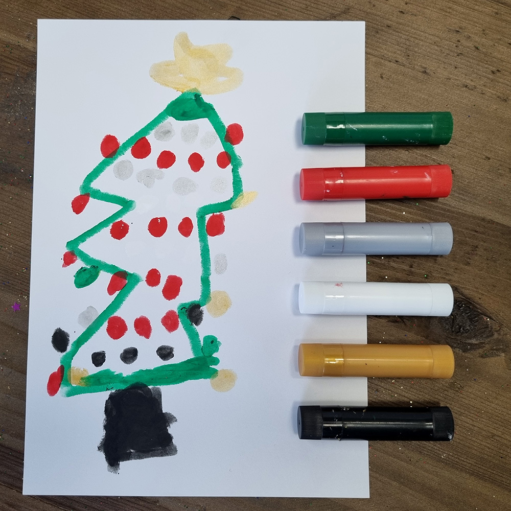 >Paint Sticks - Christmas Colours 6pk
